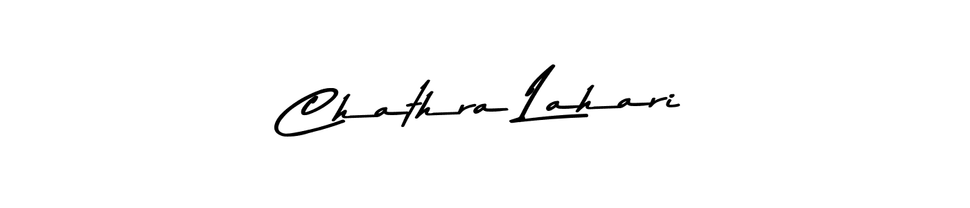 Use a signature maker to create a handwritten signature online. With this signature software, you can design (Asem Kandis PERSONAL USE) your own signature for name Chathra Lahari. Chathra Lahari signature style 9 images and pictures png