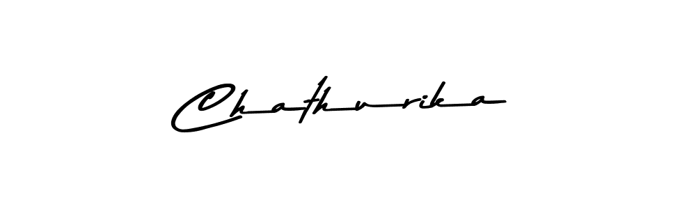 Design your own signature with our free online signature maker. With this signature software, you can create a handwritten (Asem Kandis PERSONAL USE) signature for name Chathurika. Chathurika signature style 9 images and pictures png