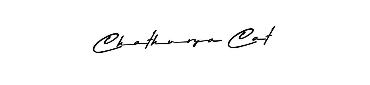 Also You can easily find your signature by using the search form. We will create Chathurya Cat name handwritten signature images for you free of cost using Asem Kandis PERSONAL USE sign style. Chathurya Cat signature style 9 images and pictures png