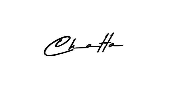 Create a beautiful signature design for name Chatta. With this signature (Asem Kandis PERSONAL USE) fonts, you can make a handwritten signature for free. Chatta signature style 9 images and pictures png