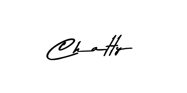 Also You can easily find your signature by using the search form. We will create Chatty name handwritten signature images for you free of cost using Asem Kandis PERSONAL USE sign style. Chatty signature style 9 images and pictures png