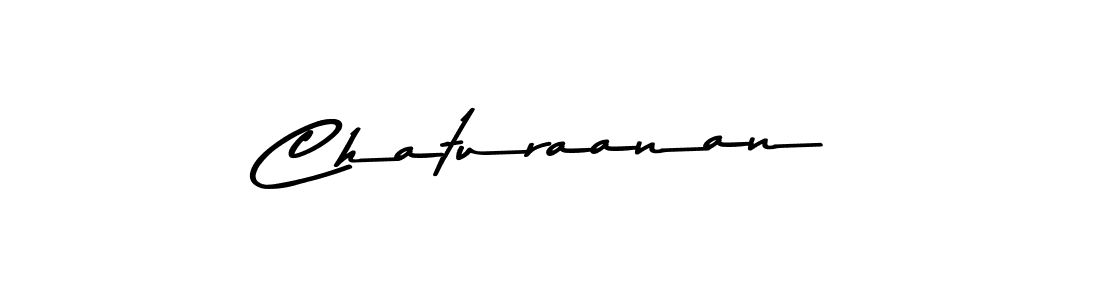 How to make Chaturaanan name signature. Use Asem Kandis PERSONAL USE style for creating short signs online. This is the latest handwritten sign. Chaturaanan signature style 9 images and pictures png