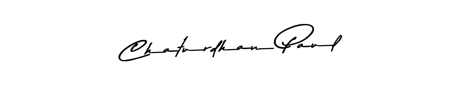 The best way (Asem Kandis PERSONAL USE) to make a short signature is to pick only two or three words in your name. The name Chaturdhan Paul include a total of six letters. For converting this name. Chaturdhan Paul signature style 9 images and pictures png