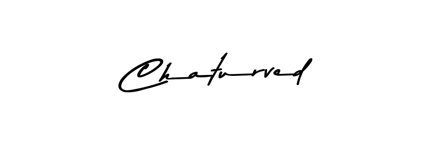 You can use this online signature creator to create a handwritten signature for the name Chaturved. This is the best online autograph maker. Chaturved signature style 9 images and pictures png