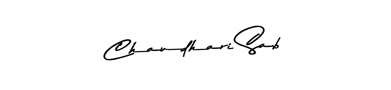 Also we have Chaudhari Sab name is the best signature style. Create professional handwritten signature collection using Asem Kandis PERSONAL USE autograph style. Chaudhari Sab signature style 9 images and pictures png