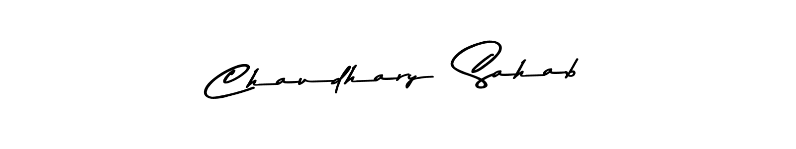 Create a beautiful signature design for name Chaudhary  Sahab. With this signature (Asem Kandis PERSONAL USE) fonts, you can make a handwritten signature for free. Chaudhary  Sahab signature style 9 images and pictures png