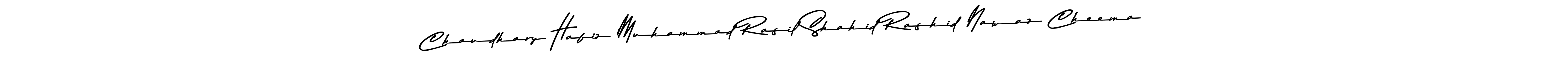 Also You can easily find your signature by using the search form. We will create Chaudhary Hafiz Muhammad Rasil Shahid Rashid Nawaz Cheema name handwritten signature images for you free of cost using Asem Kandis PERSONAL USE sign style. Chaudhary Hafiz Muhammad Rasil Shahid Rashid Nawaz Cheema signature style 9 images and pictures png