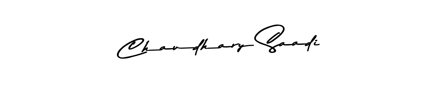 You can use this online signature creator to create a handwritten signature for the name Chaudhary Saadi. This is the best online autograph maker. Chaudhary Saadi signature style 9 images and pictures png