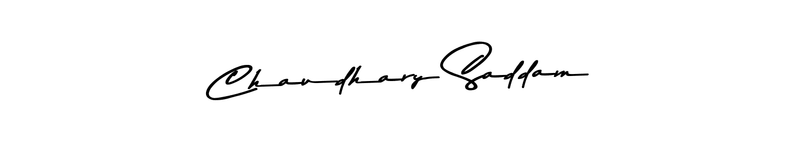 You can use this online signature creator to create a handwritten signature for the name Chaudhary Saddam. This is the best online autograph maker. Chaudhary Saddam signature style 9 images and pictures png