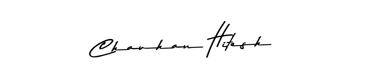 Design your own signature with our free online signature maker. With this signature software, you can create a handwritten (Asem Kandis PERSONAL USE) signature for name Chauhan Hitesh. Chauhan Hitesh signature style 9 images and pictures png