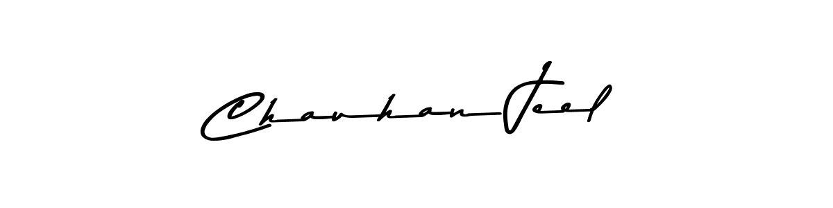 Chauhan Jeel stylish signature style. Best Handwritten Sign (Asem Kandis PERSONAL USE) for my name. Handwritten Signature Collection Ideas for my name Chauhan Jeel. Chauhan Jeel signature style 9 images and pictures png