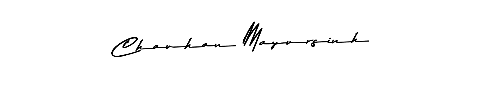 The best way (Asem Kandis PERSONAL USE) to make a short signature is to pick only two or three words in your name. The name Chauhan Mayursinh include a total of six letters. For converting this name. Chauhan Mayursinh signature style 9 images and pictures png