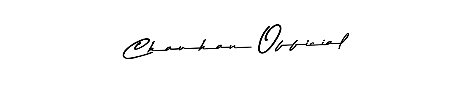 Use a signature maker to create a handwritten signature online. With this signature software, you can design (Asem Kandis PERSONAL USE) your own signature for name Chauhan Official. Chauhan Official signature style 9 images and pictures png