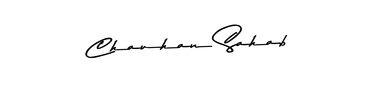 This is the best signature style for the Chauhan Sahab name. Also you like these signature font (Asem Kandis PERSONAL USE). Mix name signature. Chauhan Sahab signature style 9 images and pictures png