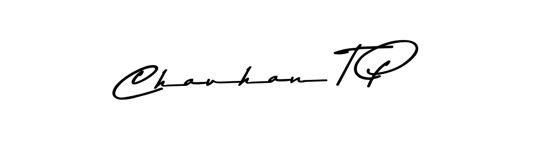 Create a beautiful signature design for name Chauhan T P. With this signature (Asem Kandis PERSONAL USE) fonts, you can make a handwritten signature for free. Chauhan T P signature style 9 images and pictures png