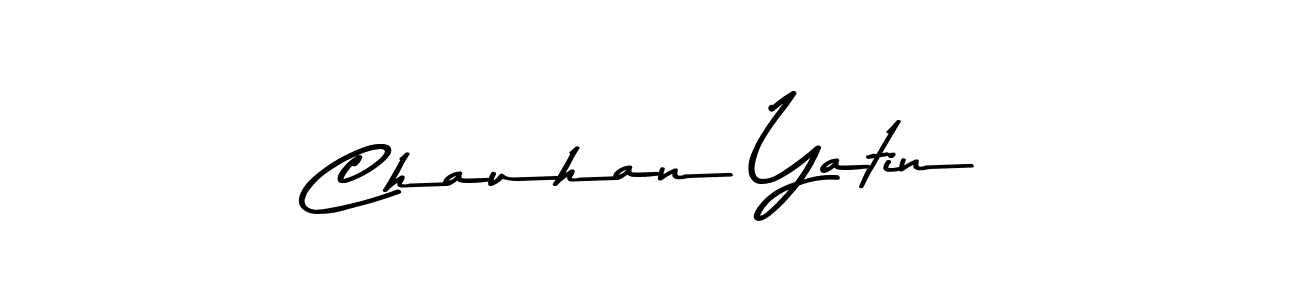 Chauhan Yatin stylish signature style. Best Handwritten Sign (Asem Kandis PERSONAL USE) for my name. Handwritten Signature Collection Ideas for my name Chauhan Yatin. Chauhan Yatin signature style 9 images and pictures png
