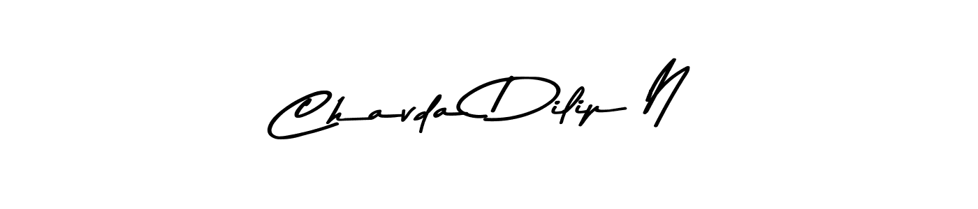 Use a signature maker to create a handwritten signature online. With this signature software, you can design (Asem Kandis PERSONAL USE) your own signature for name Chavda Dilip N. Chavda Dilip N signature style 9 images and pictures png