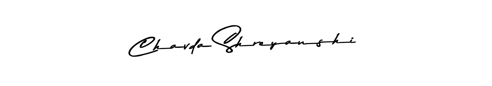 Similarly Asem Kandis PERSONAL USE is the best handwritten signature design. Signature creator online .You can use it as an online autograph creator for name Chavda Shreyanshi. Chavda Shreyanshi signature style 9 images and pictures png