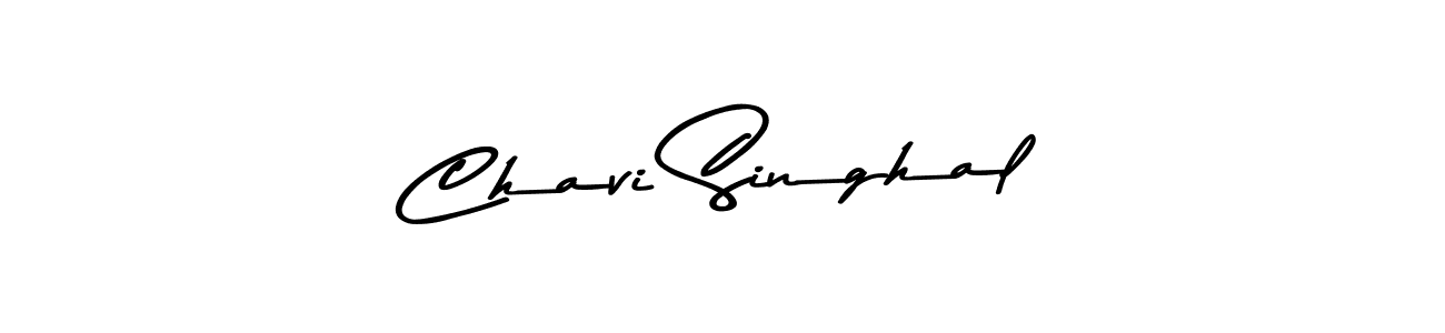 Make a beautiful signature design for name Chavi Singhal. With this signature (Asem Kandis PERSONAL USE) style, you can create a handwritten signature for free. Chavi Singhal signature style 9 images and pictures png