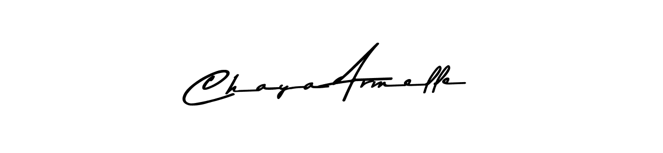 Make a beautiful signature design for name Chaya Armelle. With this signature (Asem Kandis PERSONAL USE) style, you can create a handwritten signature for free. Chaya Armelle signature style 9 images and pictures png