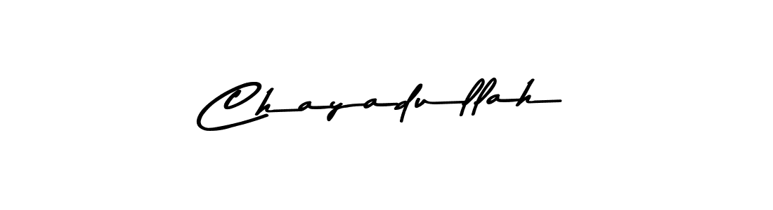 Use a signature maker to create a handwritten signature online. With this signature software, you can design (Asem Kandis PERSONAL USE) your own signature for name Chayadullah. Chayadullah signature style 9 images and pictures png