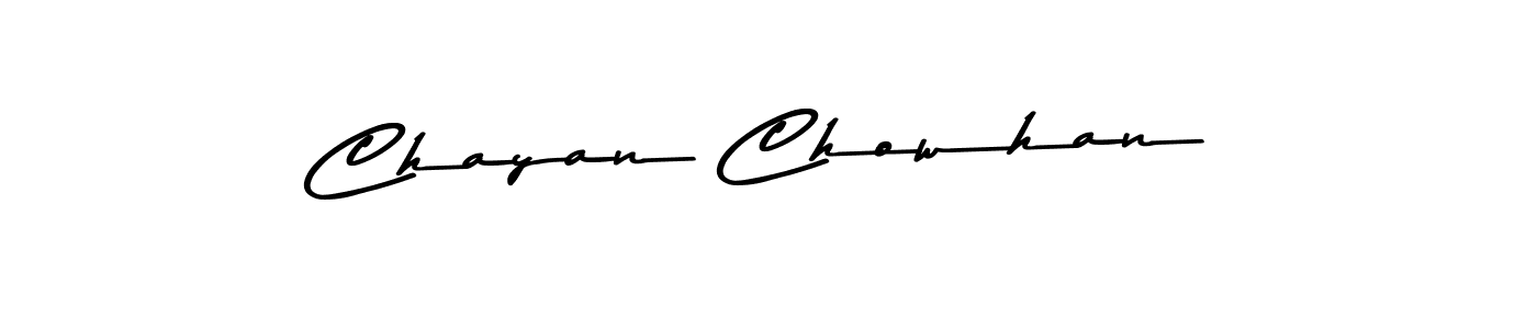 How to make Chayan Chowhan name signature. Use Asem Kandis PERSONAL USE style for creating short signs online. This is the latest handwritten sign. Chayan Chowhan signature style 9 images and pictures png