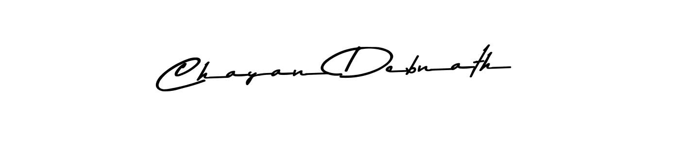 Create a beautiful signature design for name Chayan Debnath. With this signature (Asem Kandis PERSONAL USE) fonts, you can make a handwritten signature for free. Chayan Debnath signature style 9 images and pictures png