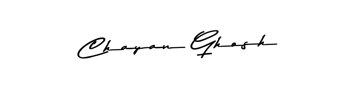 How to make Chayan Ghosh name signature. Use Asem Kandis PERSONAL USE style for creating short signs online. This is the latest handwritten sign. Chayan Ghosh signature style 9 images and pictures png
