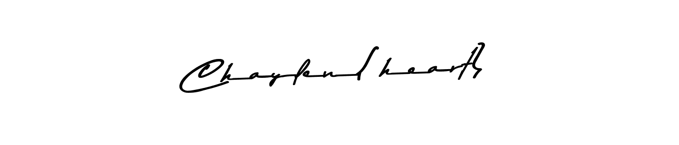 Asem Kandis PERSONAL USE is a professional signature style that is perfect for those who want to add a touch of class to their signature. It is also a great choice for those who want to make their signature more unique. Get Chaylen(heart) name to fancy signature for free. Chaylen(heart) signature style 9 images and pictures png