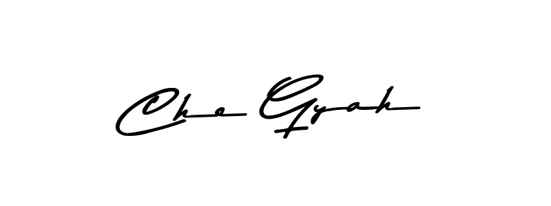 Design your own signature with our free online signature maker. With this signature software, you can create a handwritten (Asem Kandis PERSONAL USE) signature for name Che Gyah. Che Gyah signature style 9 images and pictures png