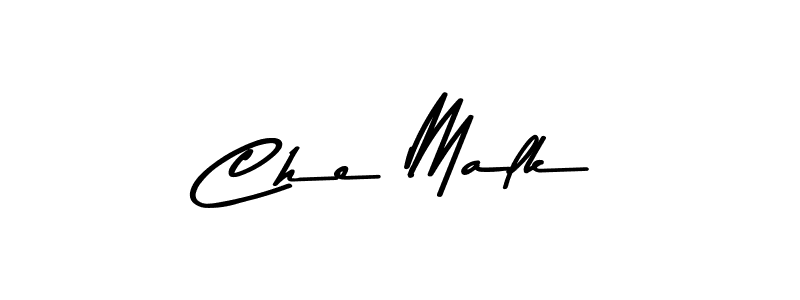 How to make Che Malk name signature. Use Asem Kandis PERSONAL USE style for creating short signs online. This is the latest handwritten sign. Che Malk signature style 9 images and pictures png