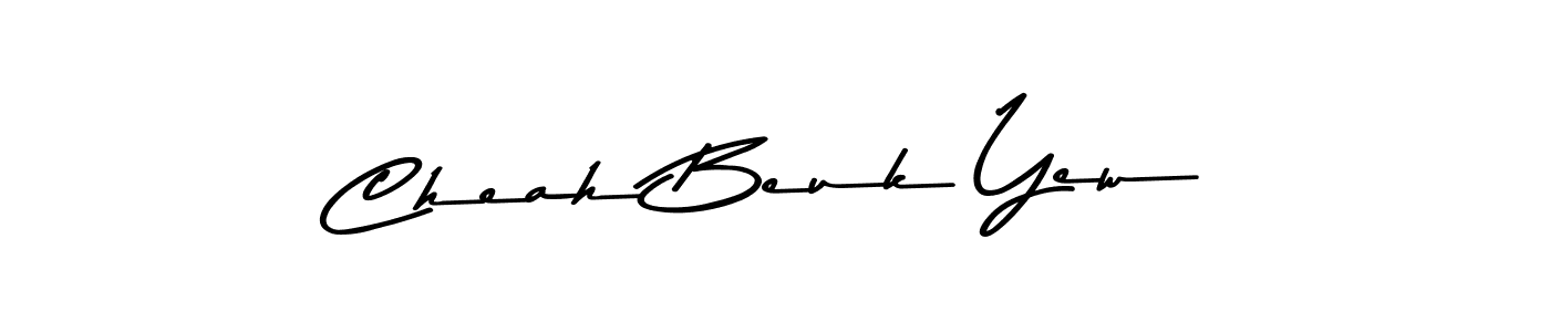 Create a beautiful signature design for name Cheah Beuk Yew. With this signature (Asem Kandis PERSONAL USE) fonts, you can make a handwritten signature for free. Cheah Beuk Yew signature style 9 images and pictures png