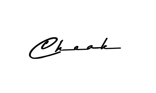 Cheak stylish signature style. Best Handwritten Sign (Asem Kandis PERSONAL USE) for my name. Handwritten Signature Collection Ideas for my name Cheak. Cheak signature style 9 images and pictures png