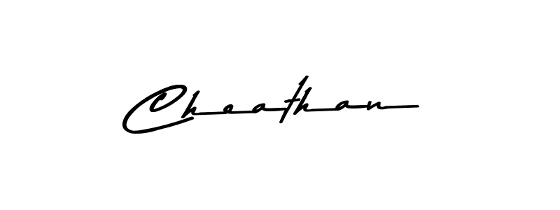 How to make Cheathan name signature. Use Asem Kandis PERSONAL USE style for creating short signs online. This is the latest handwritten sign. Cheathan signature style 9 images and pictures png