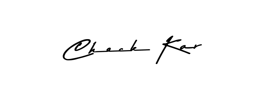 Check Kar stylish signature style. Best Handwritten Sign (Asem Kandis PERSONAL USE) for my name. Handwritten Signature Collection Ideas for my name Check Kar. Check Kar signature style 9 images and pictures png