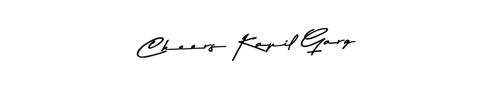Also You can easily find your signature by using the search form. We will create Cheers Kapil Garg name handwritten signature images for you free of cost using Asem Kandis PERSONAL USE sign style. Cheers Kapil Garg signature style 9 images and pictures png