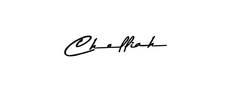 Make a beautiful signature design for name Chelliah. With this signature (Asem Kandis PERSONAL USE) style, you can create a handwritten signature for free. Chelliah signature style 9 images and pictures png