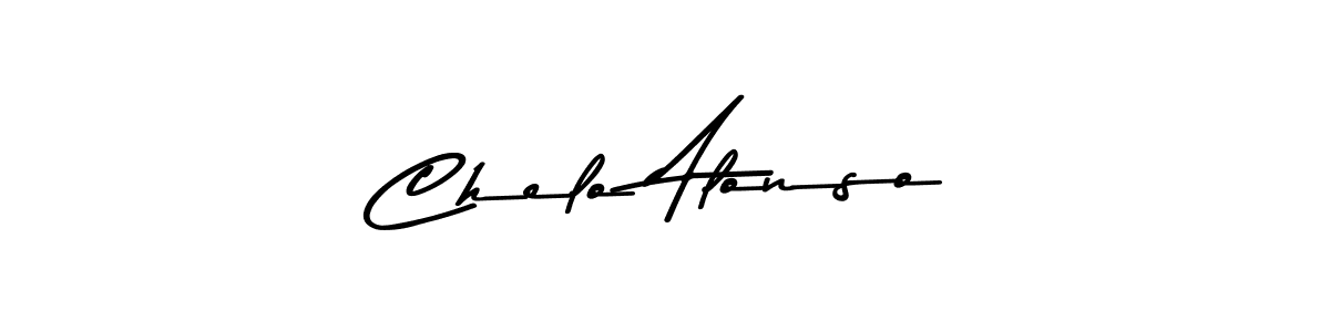 Create a beautiful signature design for name Chelo Alonso. With this signature (Asem Kandis PERSONAL USE) fonts, you can make a handwritten signature for free. Chelo Alonso signature style 9 images and pictures png
