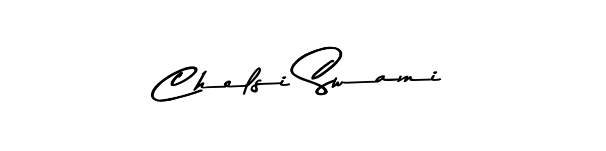 Design your own signature with our free online signature maker. With this signature software, you can create a handwritten (Asem Kandis PERSONAL USE) signature for name Chelsi Swami. Chelsi Swami signature style 9 images and pictures png