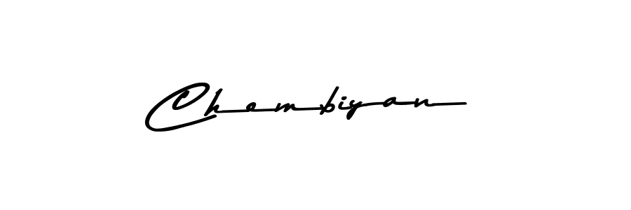 Design your own signature with our free online signature maker. With this signature software, you can create a handwritten (Asem Kandis PERSONAL USE) signature for name Chembiyan. Chembiyan signature style 9 images and pictures png