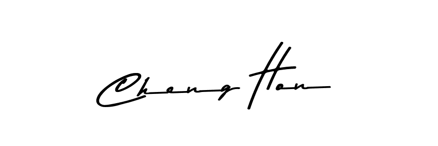 Cheng Hon stylish signature style. Best Handwritten Sign (Asem Kandis PERSONAL USE) for my name. Handwritten Signature Collection Ideas for my name Cheng Hon. Cheng Hon signature style 9 images and pictures png