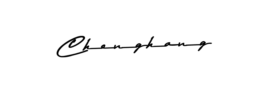 Make a beautiful signature design for name Chenghang. With this signature (Asem Kandis PERSONAL USE) style, you can create a handwritten signature for free. Chenghang signature style 9 images and pictures png