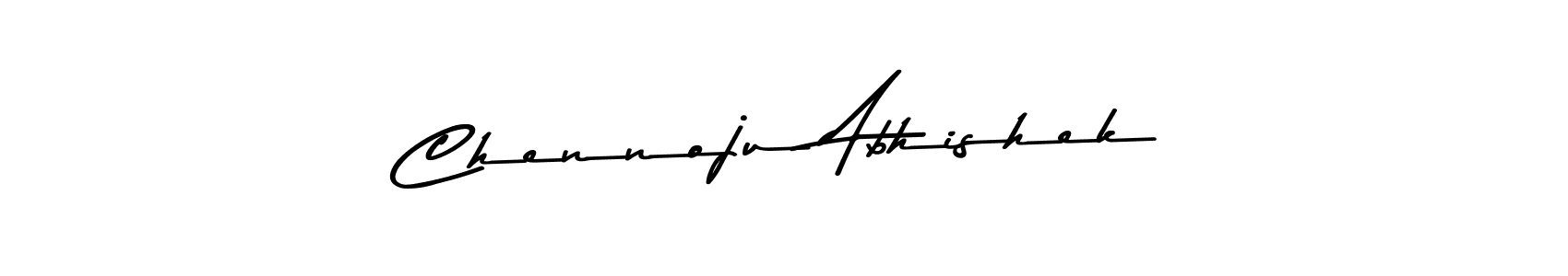 Use a signature maker to create a handwritten signature online. With this signature software, you can design (Asem Kandis PERSONAL USE) your own signature for name Chennoju Abhishek. Chennoju Abhishek signature style 9 images and pictures png