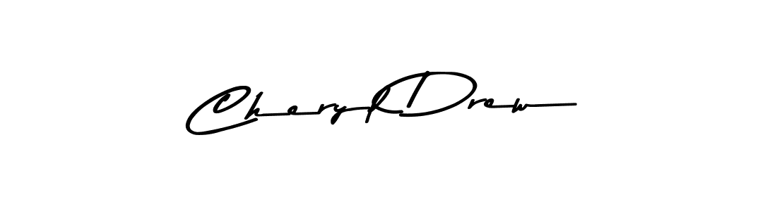 Create a beautiful signature design for name Cheryl Drew. With this signature (Asem Kandis PERSONAL USE) fonts, you can make a handwritten signature for free. Cheryl Drew signature style 9 images and pictures png