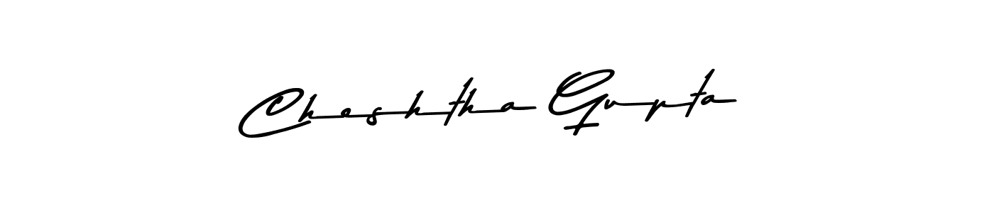 Create a beautiful signature design for name Cheshtha Gupta. With this signature (Asem Kandis PERSONAL USE) fonts, you can make a handwritten signature for free. Cheshtha Gupta signature style 9 images and pictures png