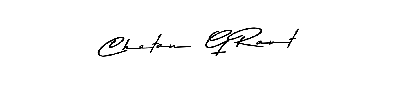 Use a signature maker to create a handwritten signature online. With this signature software, you can design (Asem Kandis PERSONAL USE) your own signature for name Chetan  G Raut. Chetan  G Raut signature style 9 images and pictures png