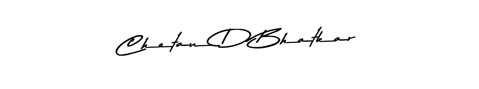 Chetan D Bhatkar stylish signature style. Best Handwritten Sign (Asem Kandis PERSONAL USE) for my name. Handwritten Signature Collection Ideas for my name Chetan D Bhatkar. Chetan D Bhatkar signature style 9 images and pictures png