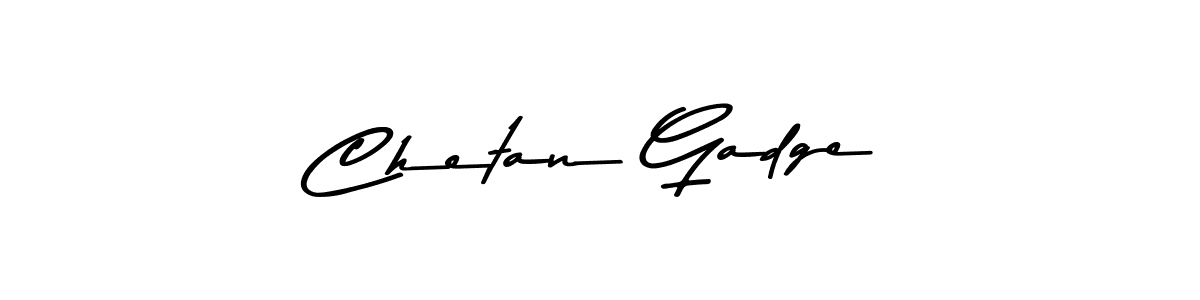 Make a beautiful signature design for name Chetan Gadge. With this signature (Asem Kandis PERSONAL USE) style, you can create a handwritten signature for free. Chetan Gadge signature style 9 images and pictures png