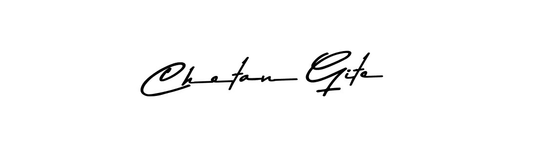 Also we have Chetan Gite name is the best signature style. Create professional handwritten signature collection using Asem Kandis PERSONAL USE autograph style. Chetan Gite signature style 9 images and pictures png