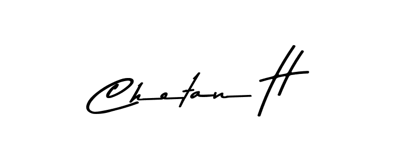 Design your own signature with our free online signature maker. With this signature software, you can create a handwritten (Asem Kandis PERSONAL USE) signature for name Chetan H. Chetan H signature style 9 images and pictures png